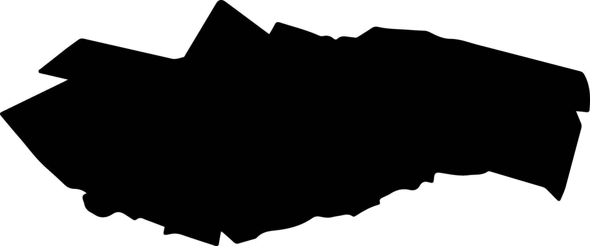 HORODNIC DE JOS Romania silhouette map vector