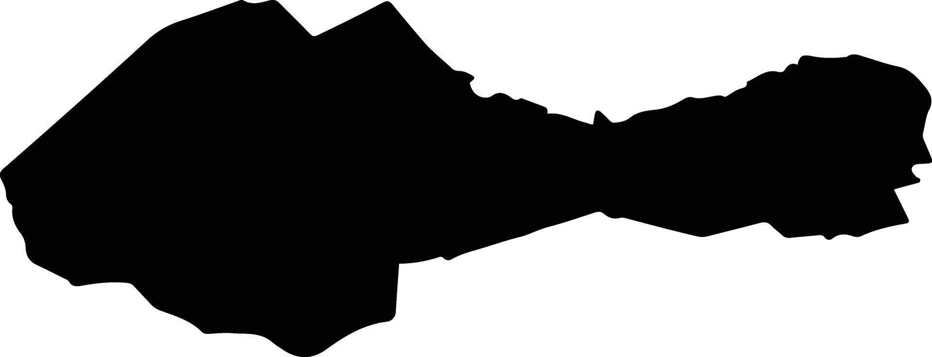 HORODNIC DE SUS Romania silhouette map vector