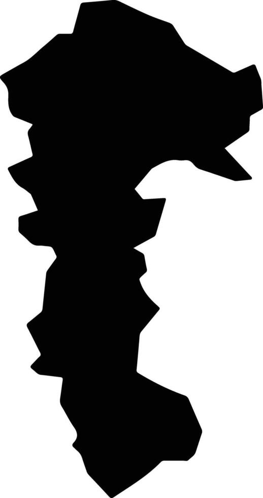 Horokanai Japan silhouette map vector