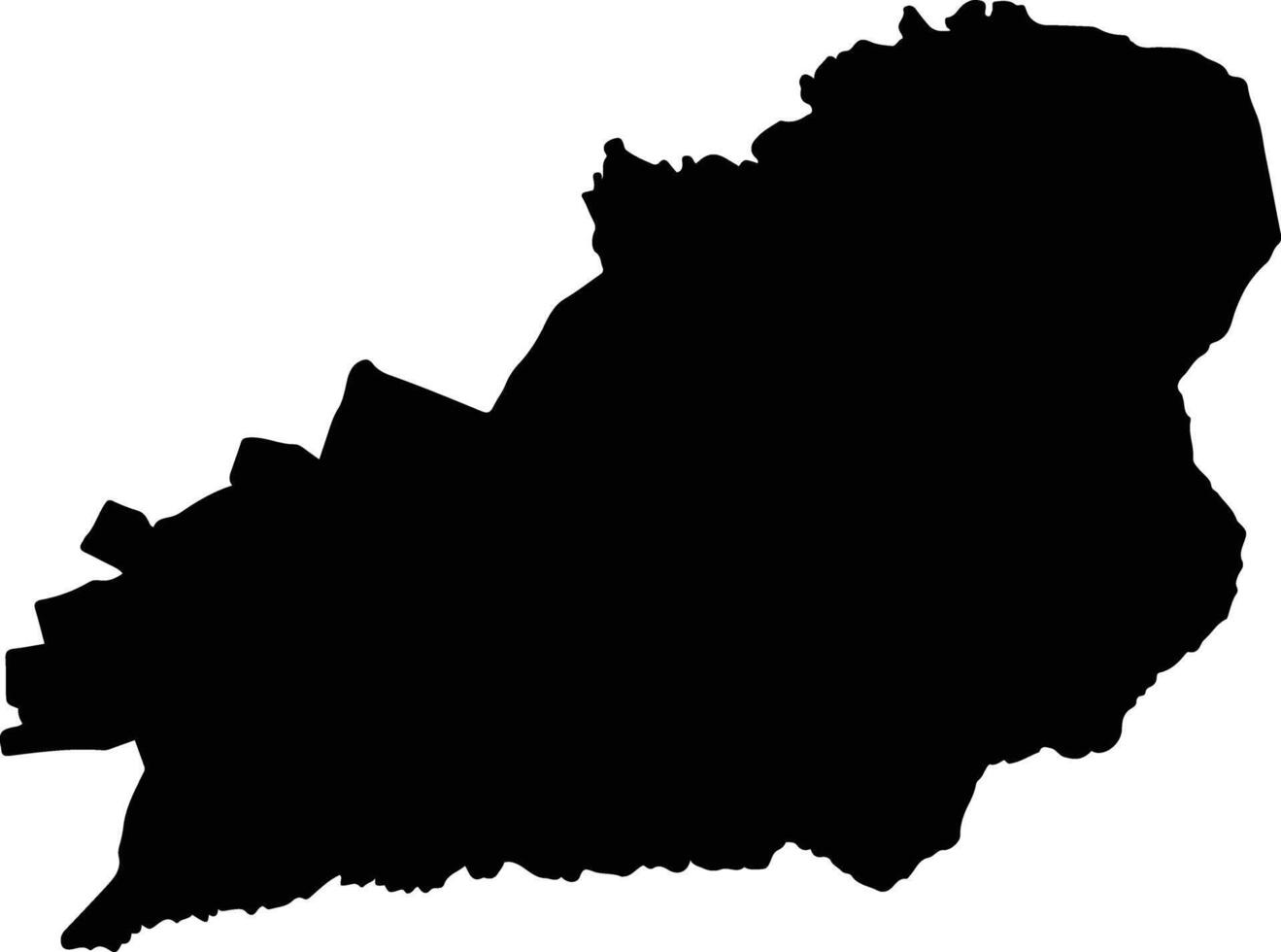 Horqueta Paraguay silhouette map vector