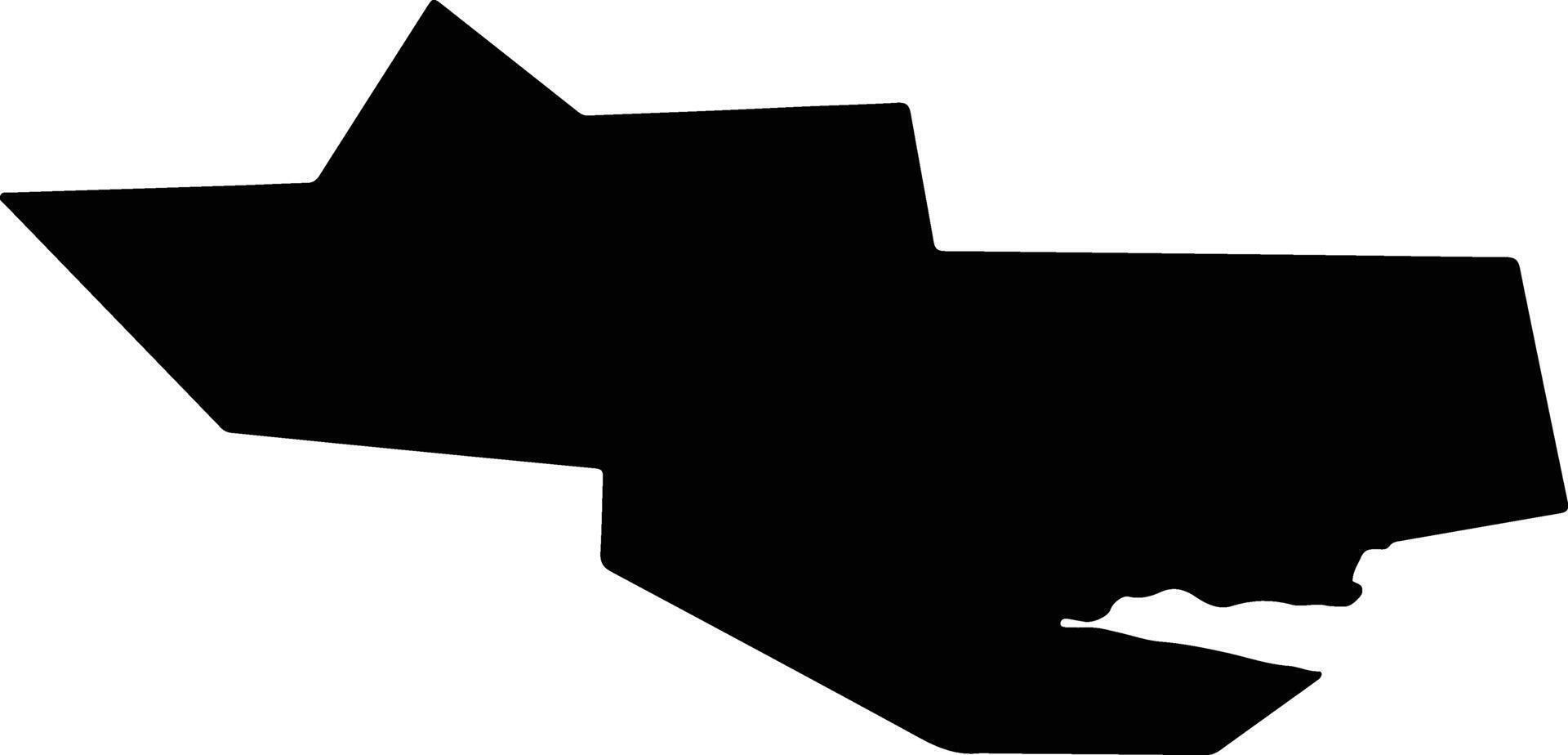 Horsens Denmark silhouette map vector