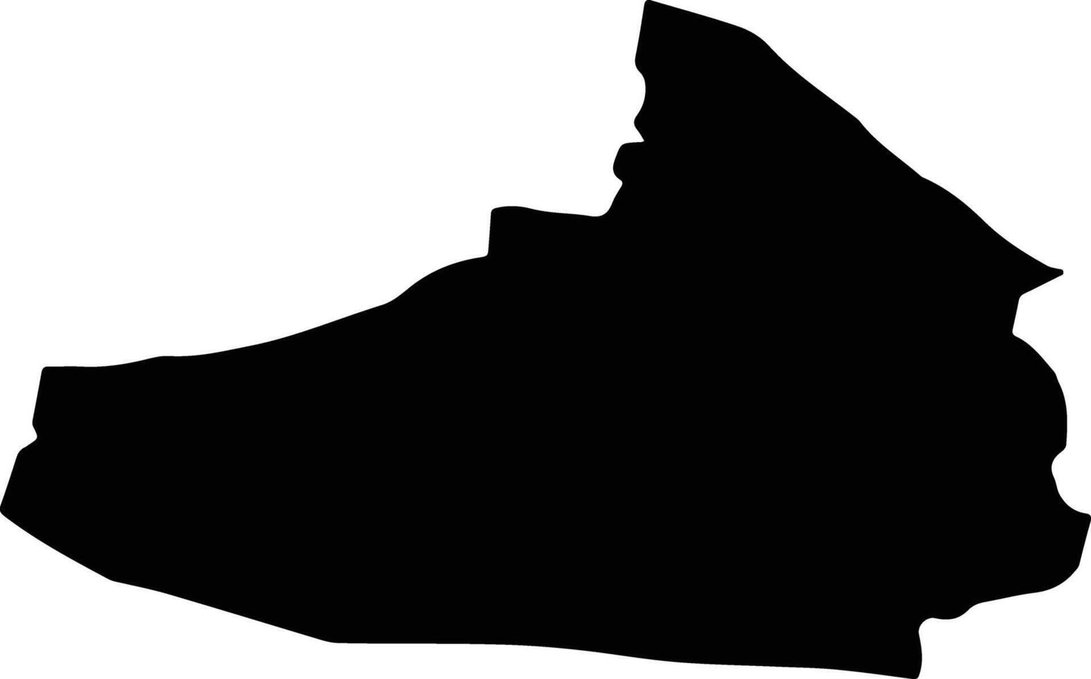 Houli District Taiwan silhouette map vector