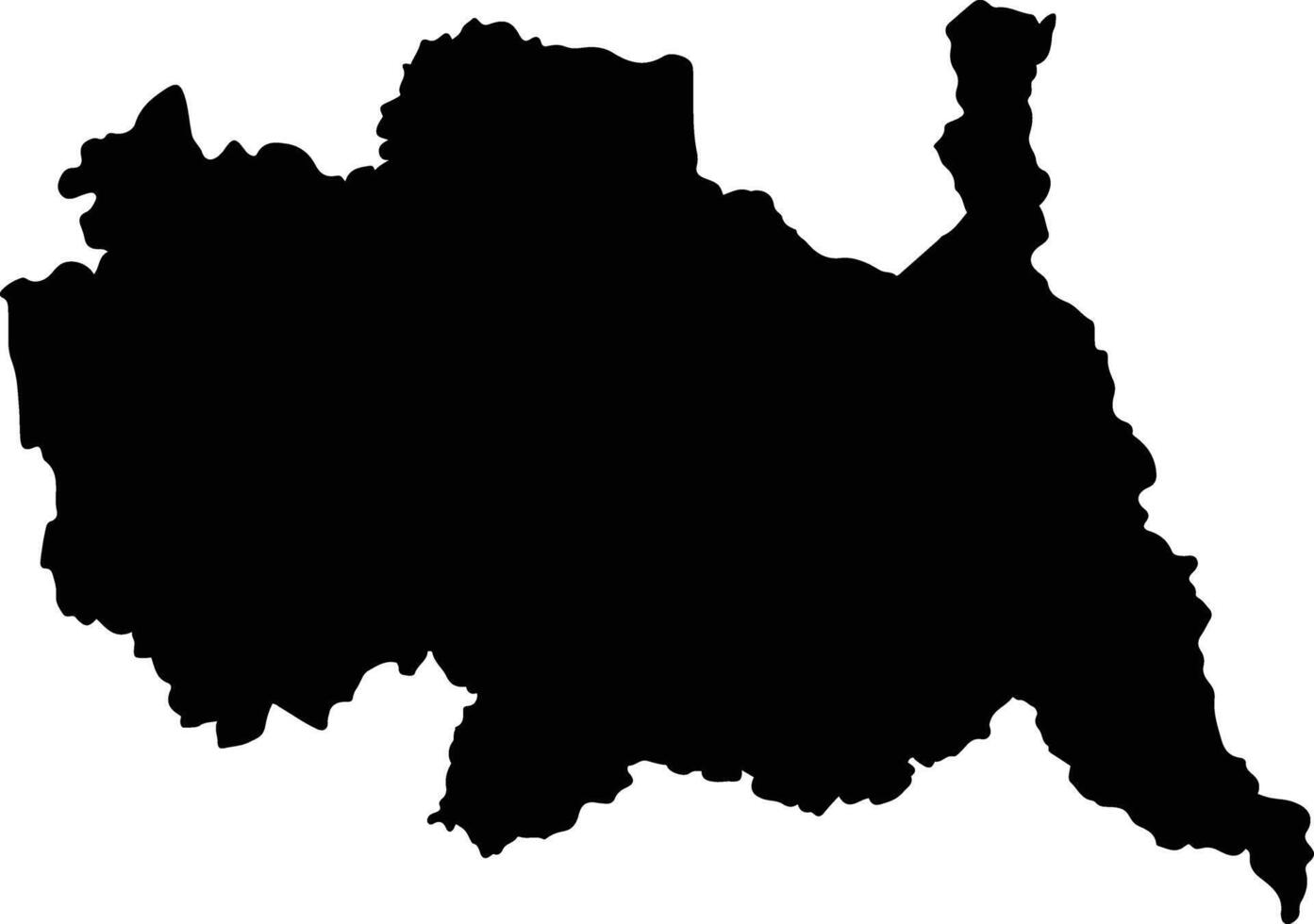 Huai Yot Thailand silhouette map vector