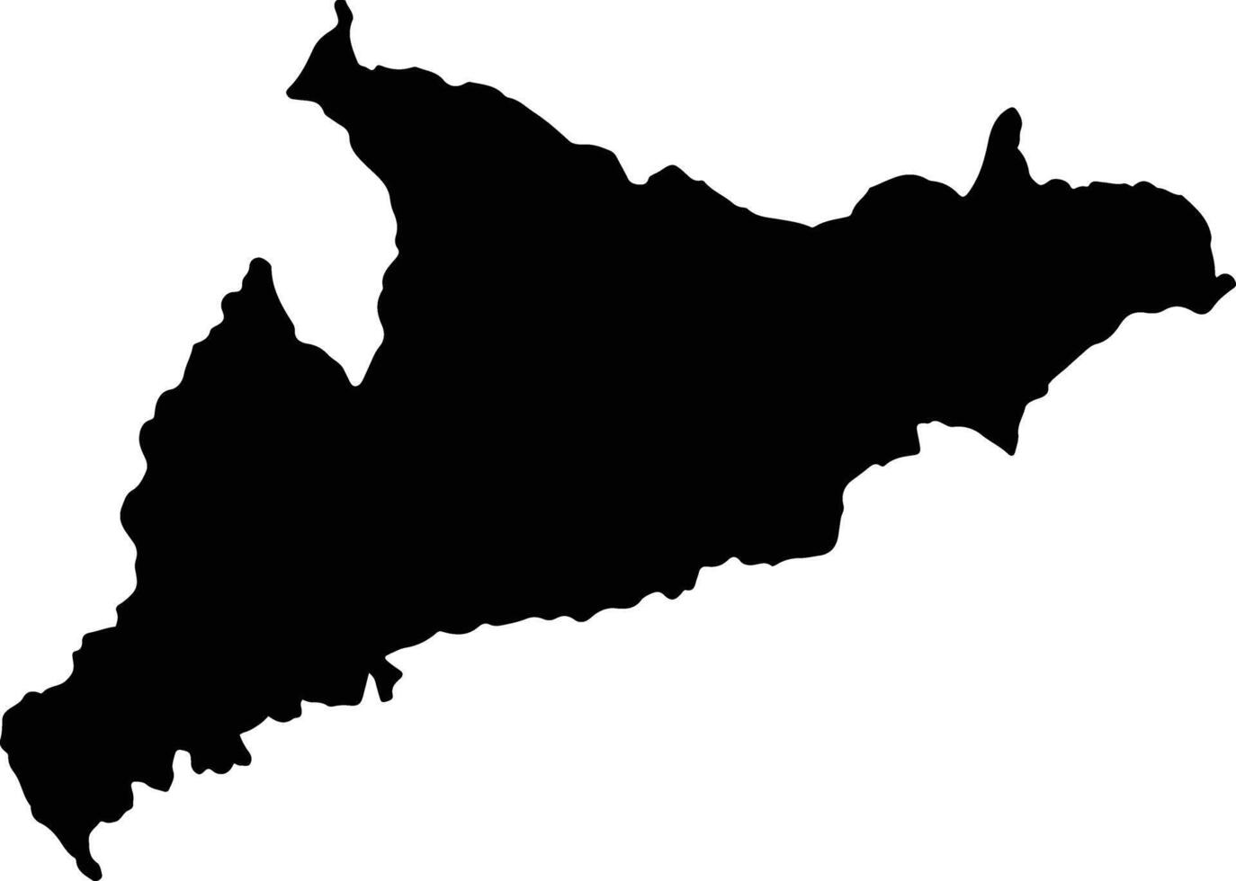 Huamalies Peru silhouette map vector