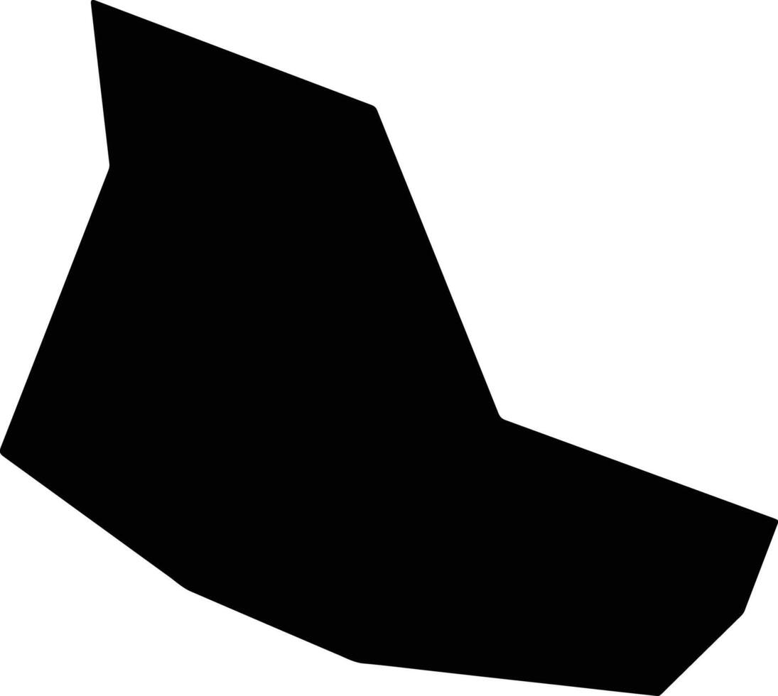 Huangpingxian China silhouette map vector