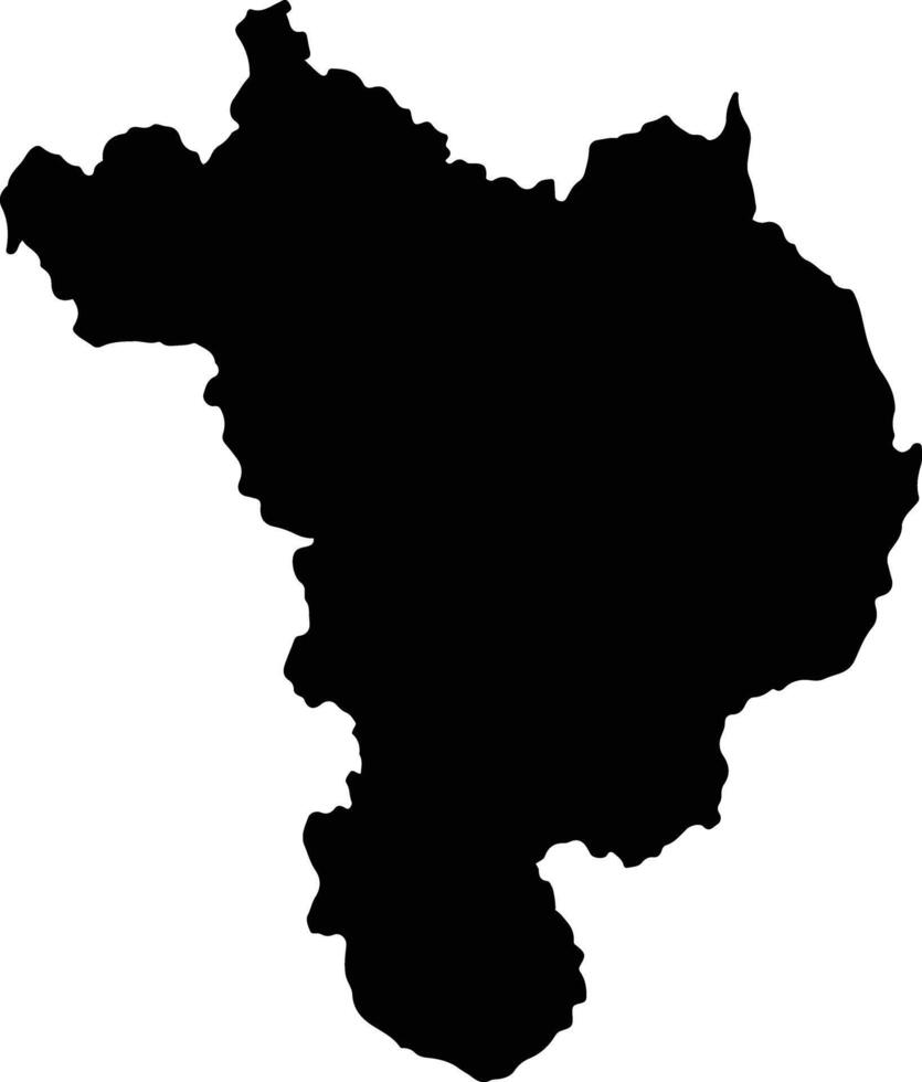 Huanta Peru silhouette map vector