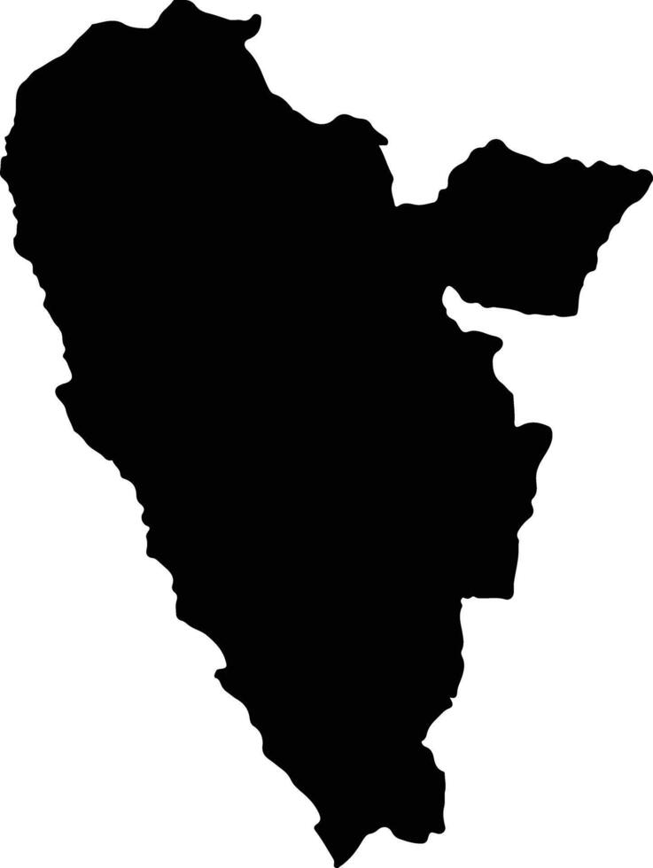 Huarmey Peru silhouette map vector