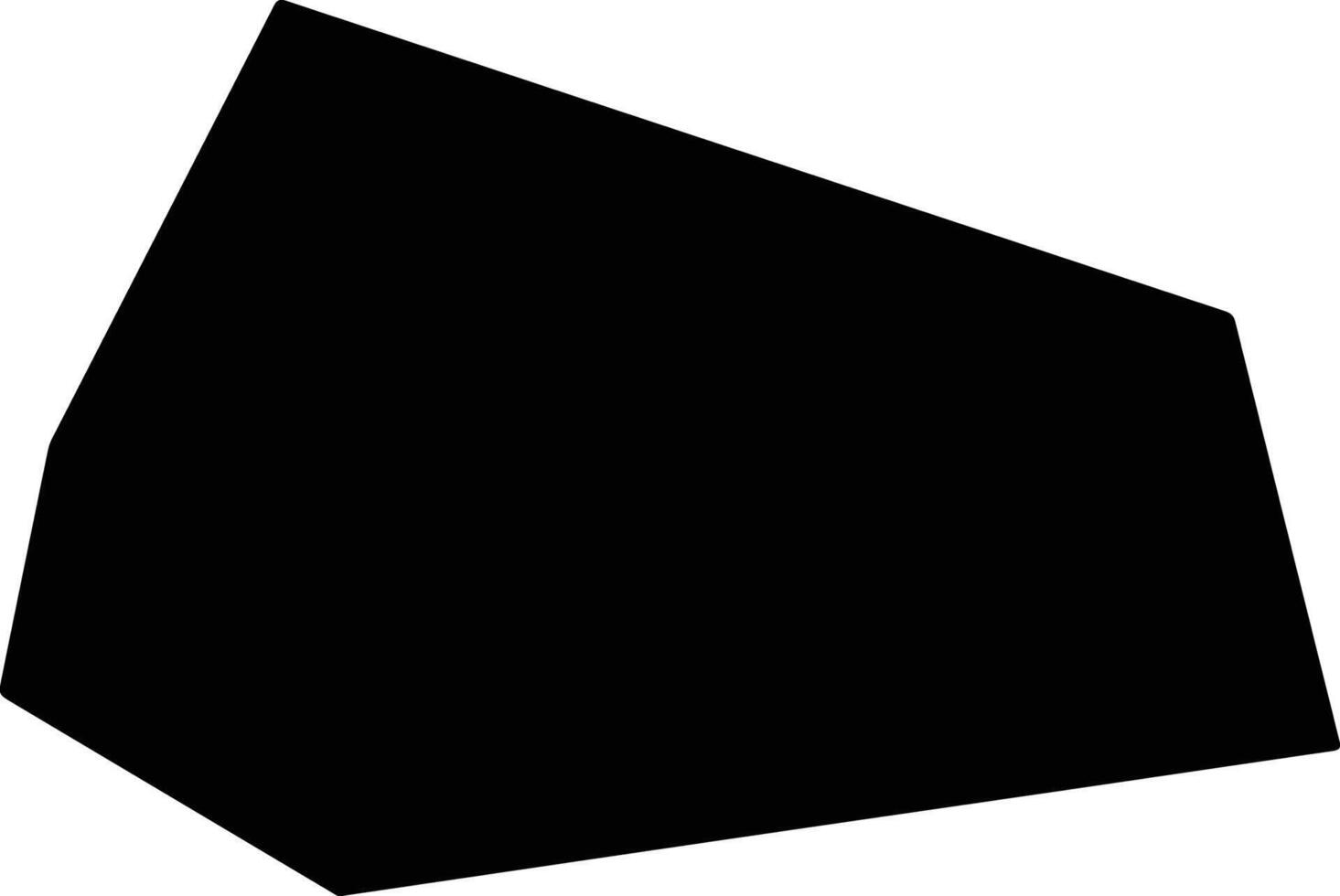 Huatingxian China silhouette map vector