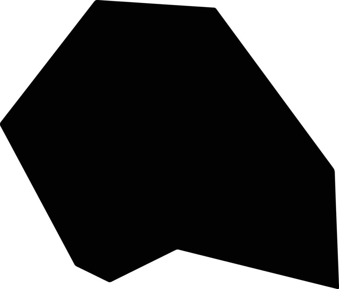 Huaxian China silhouette map vector