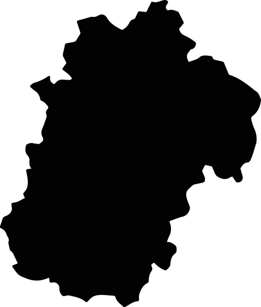 Huautla Mexico silhouette map vector