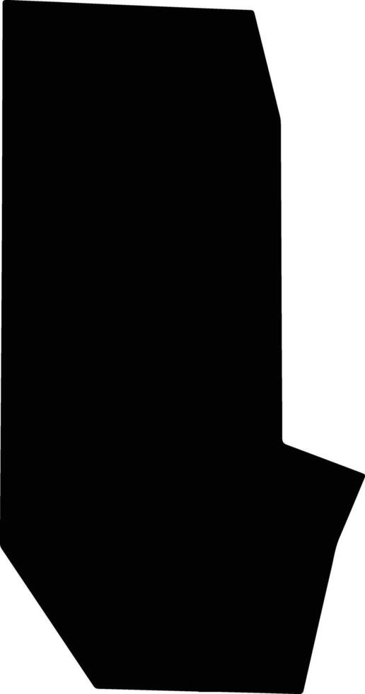 Huazhoushi China silhouette map vector