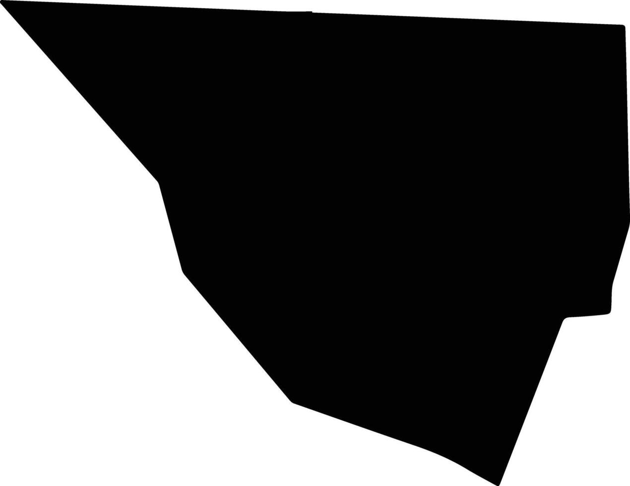 HUDUR Somalia silhouette map vector