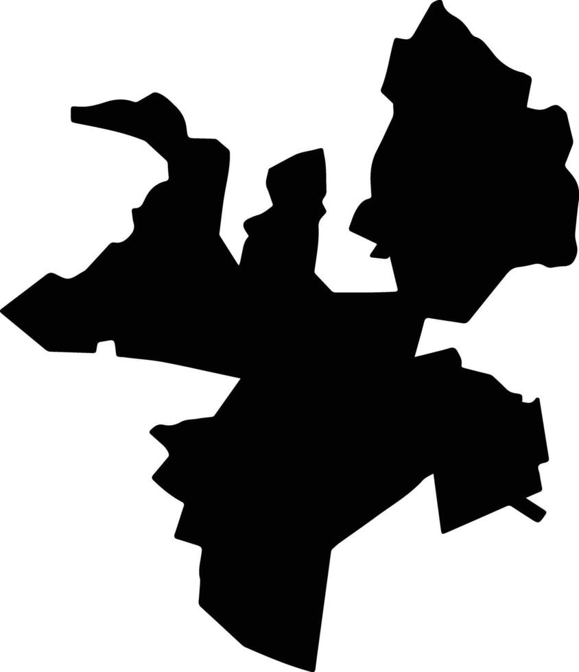 Hueypoxtla Mexico silhouette map vector