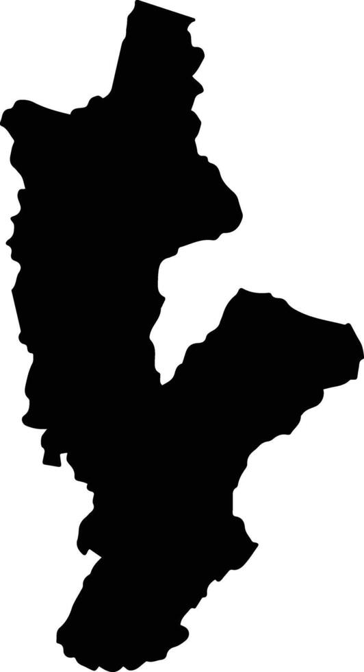 Hueytamalco Mexico silhouette map vector
