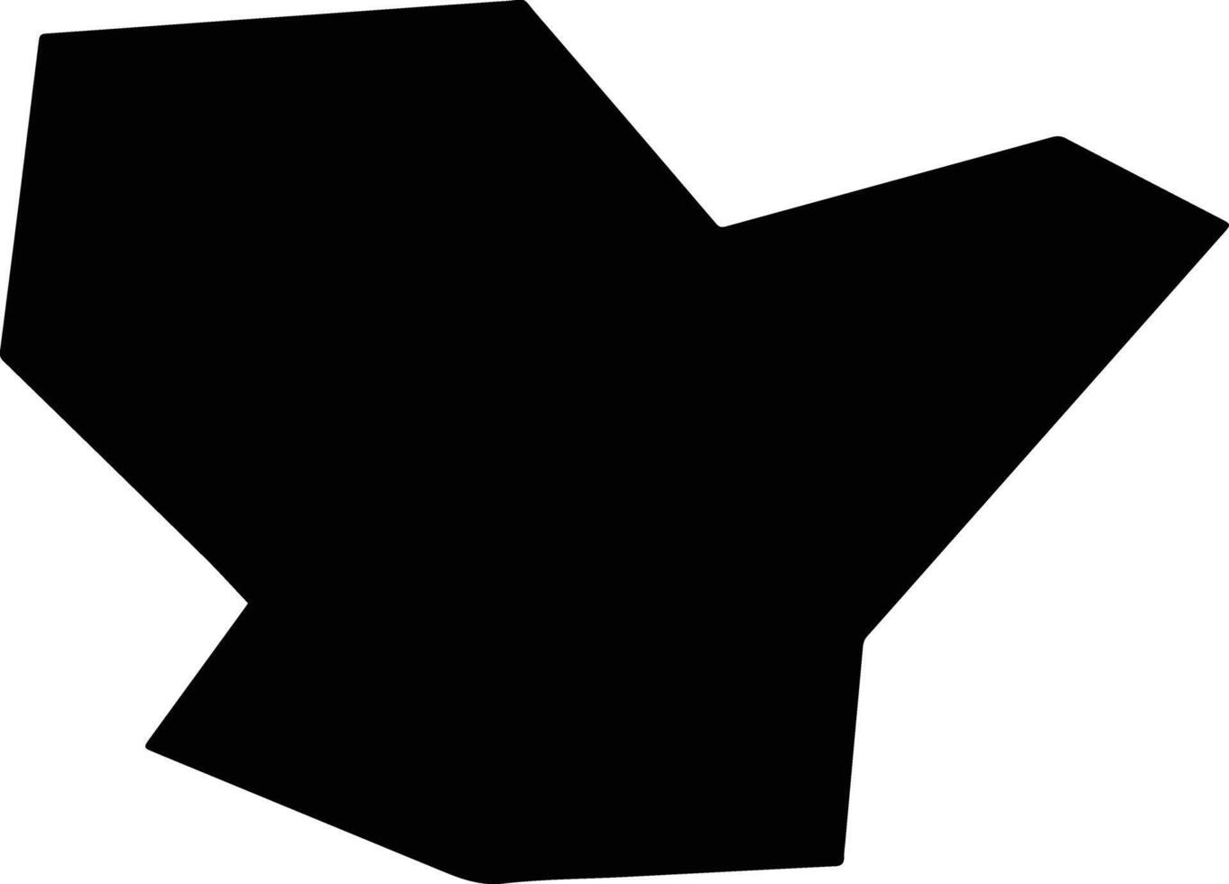 Huinanxian China silhouette map vector