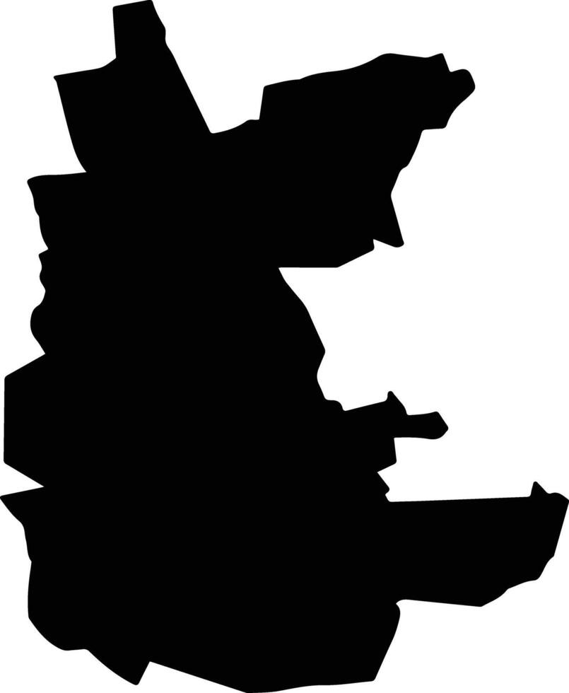 Huimilpan Mexico silhouette map vector
