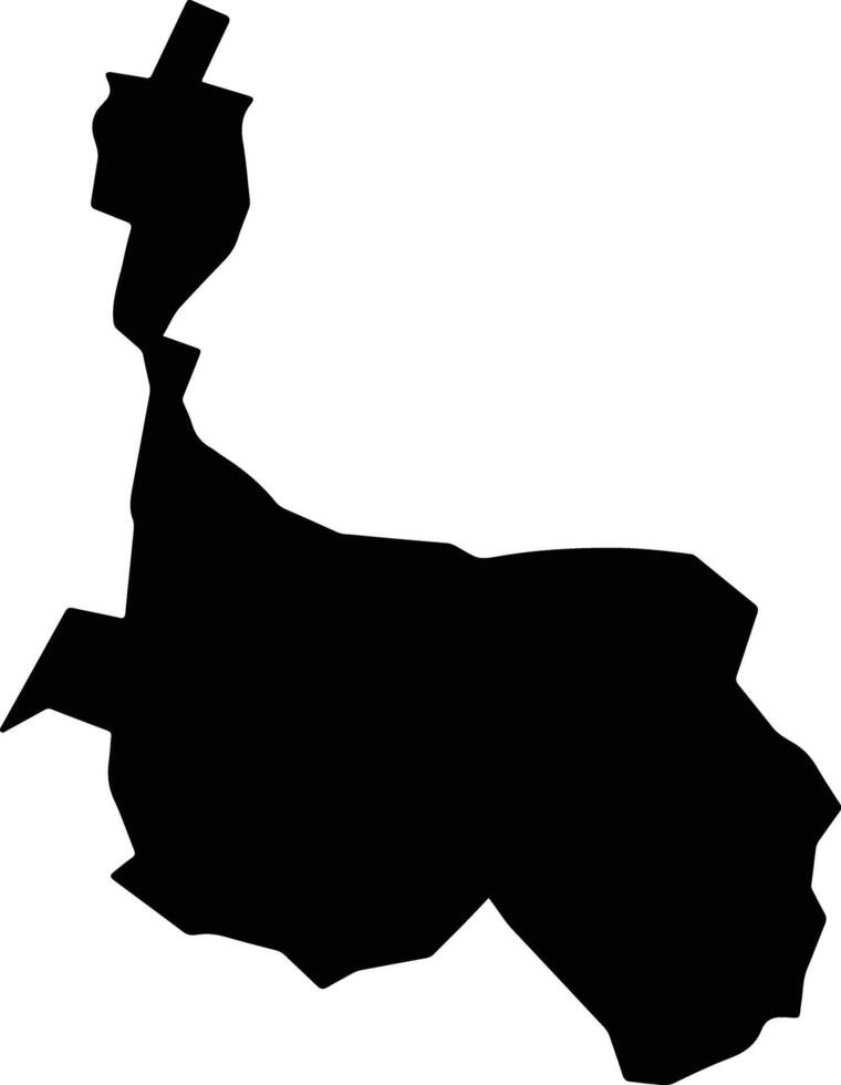 Huitziltepec Mexico silhouette map vector
