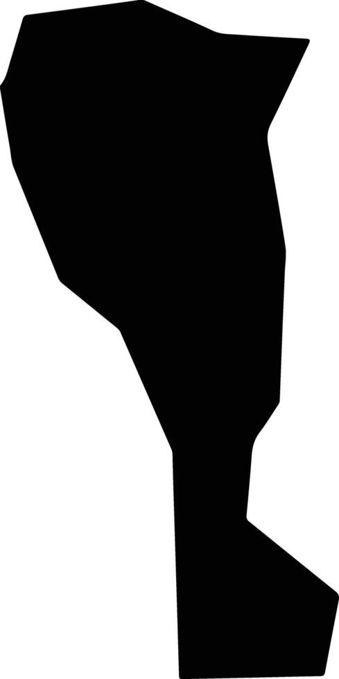 Huizucar El Salvador silhouette map vector