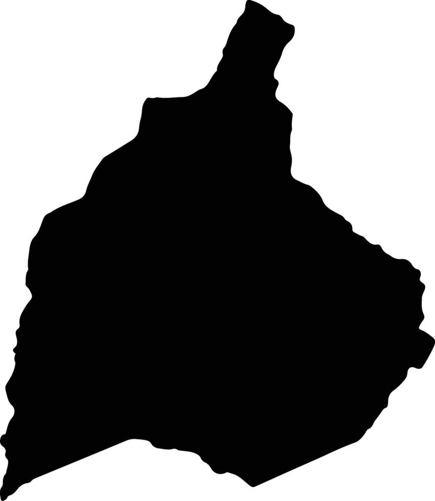 Humahuaca Argentina silhouette map vector