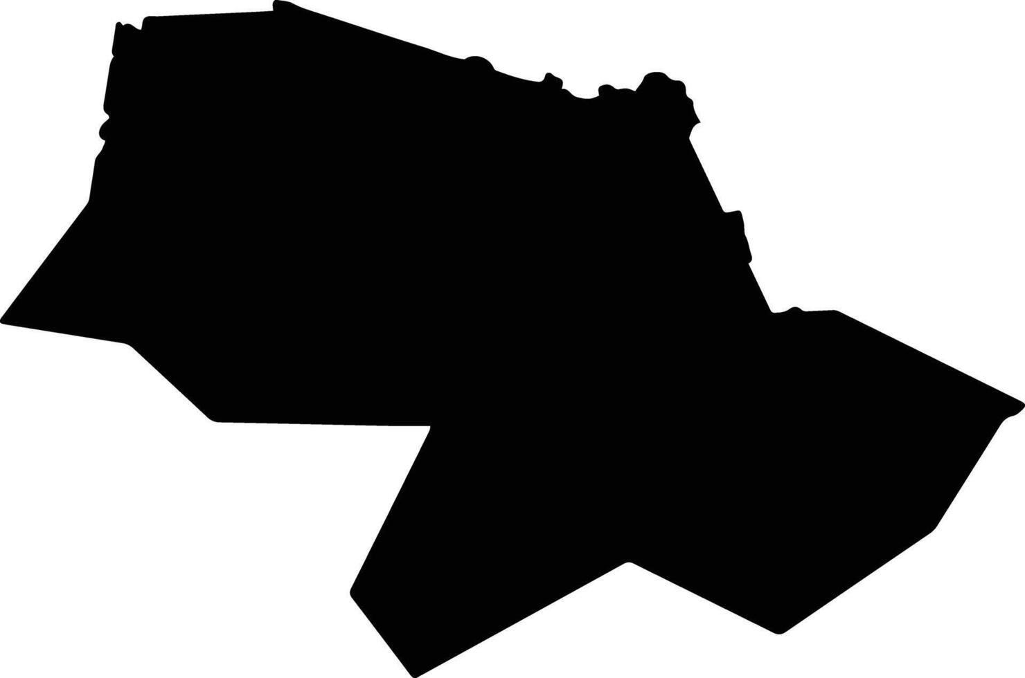 Humla Nepal silhouette map vector