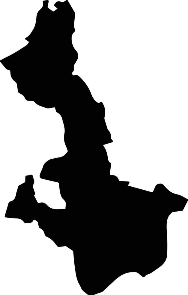 Hung Nguyen Vietnam silhouette map vector