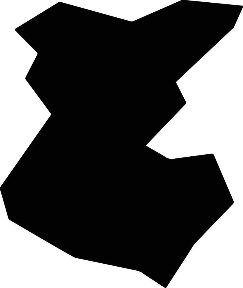 Huntingdon United States silhouette map vector