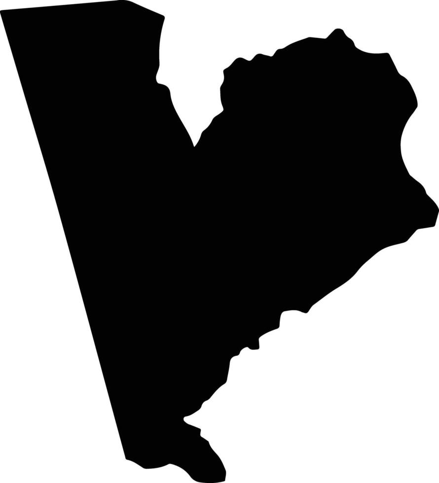 Huntley Jamaica silhouette map vector