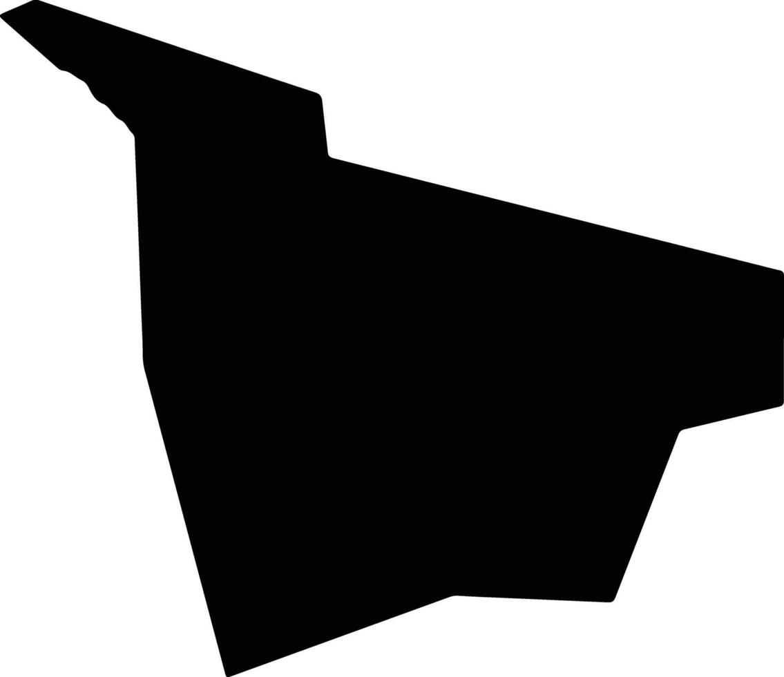 Huochengxian China silhouette map vector
