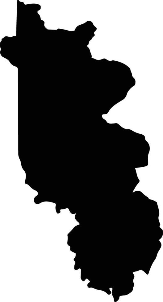 Huong Hoa Vietnam silhouette map vector