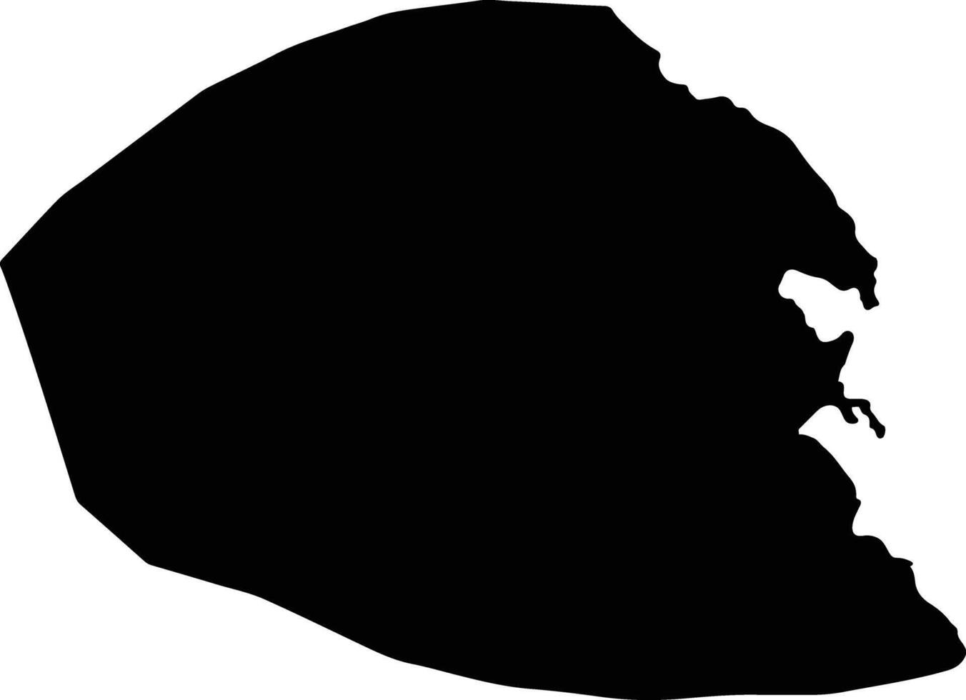 Hurghada 2 Egypt silhouette map vector