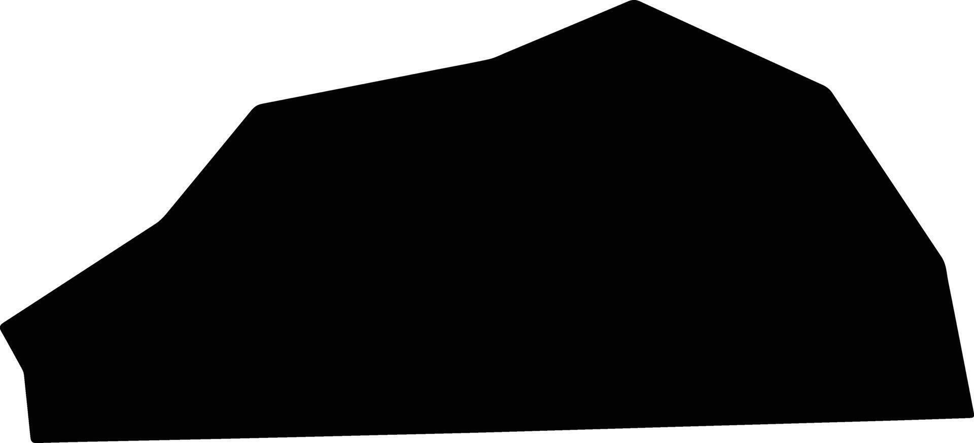 Huron United States silhouette map vector