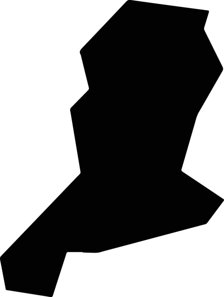 Ichikai Japan silhouette map vector