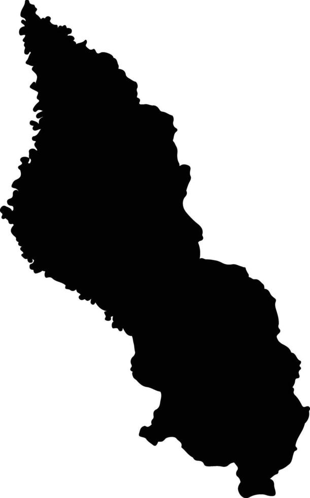 Ichilo Bolivia silhouette map vector