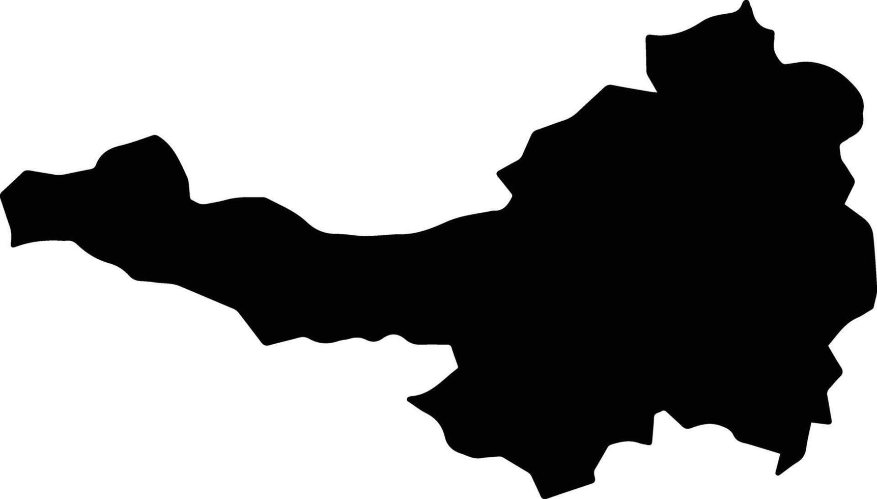 Ichinoseki Japan silhouette map vector