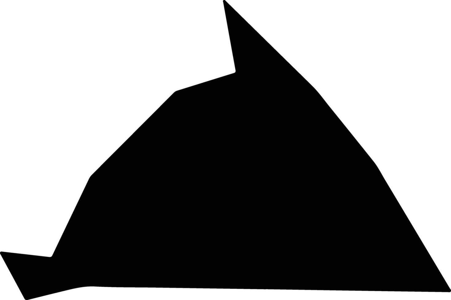 Ichu Brazil silhouette map vector