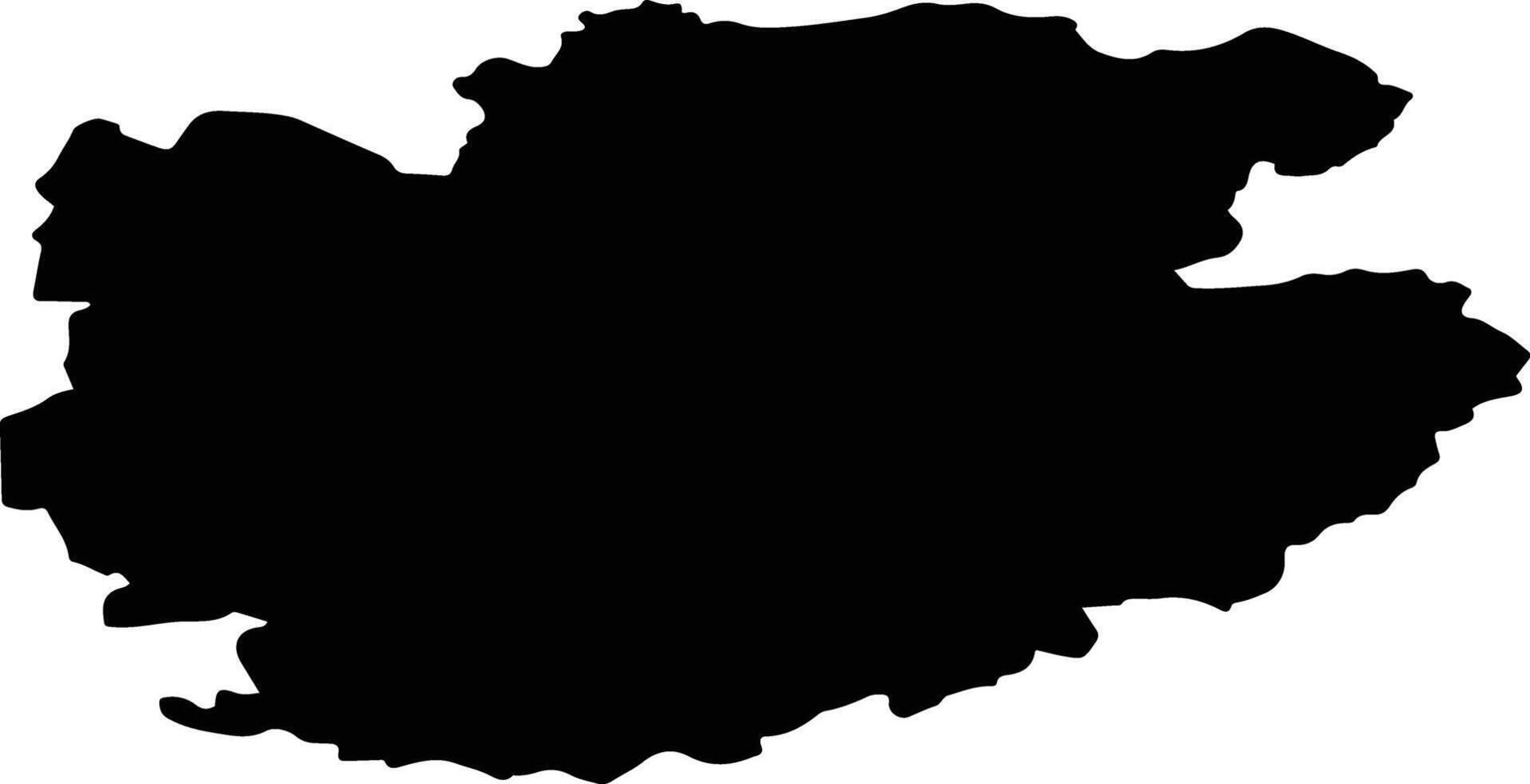 Idrinsky Rayon Russia silhouette map vector