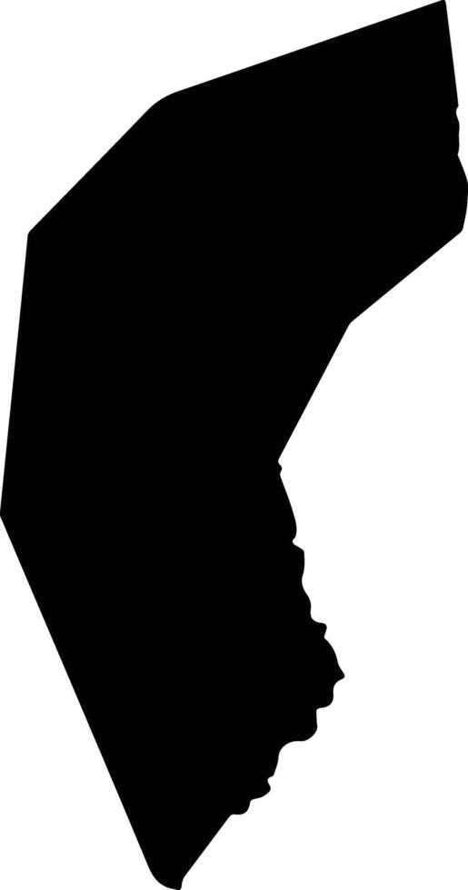 Ifangni Benin silhouette map vector
