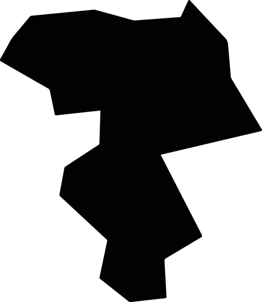 Ife East Nigeria silhouette map vector