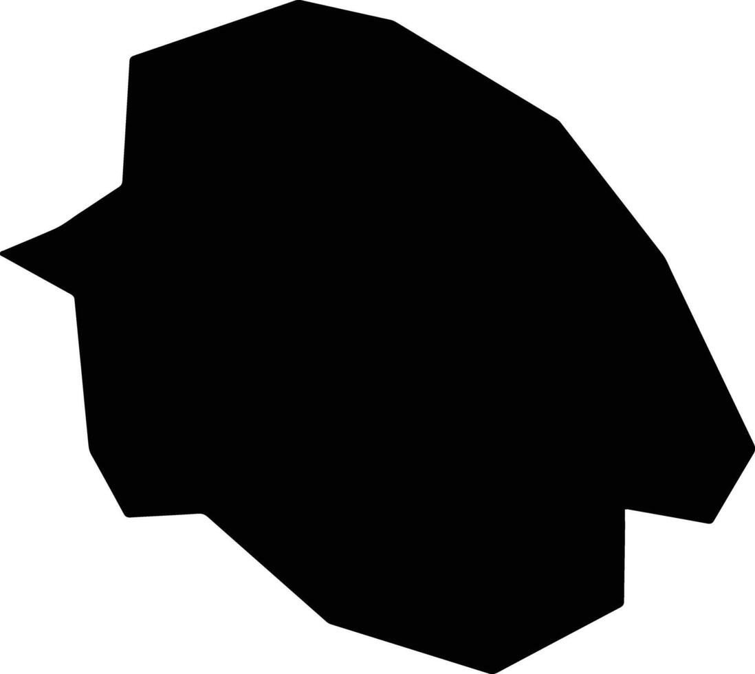 Igbo Eze North Nigeria silhouette map vector