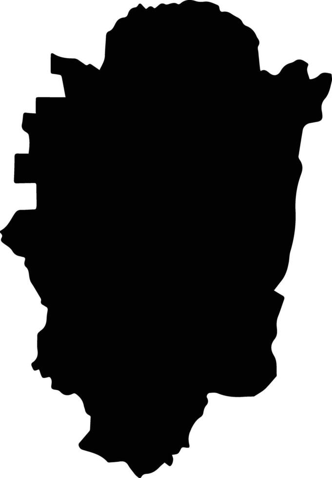 Ignacio de la Llave Mexico silhouette map vector