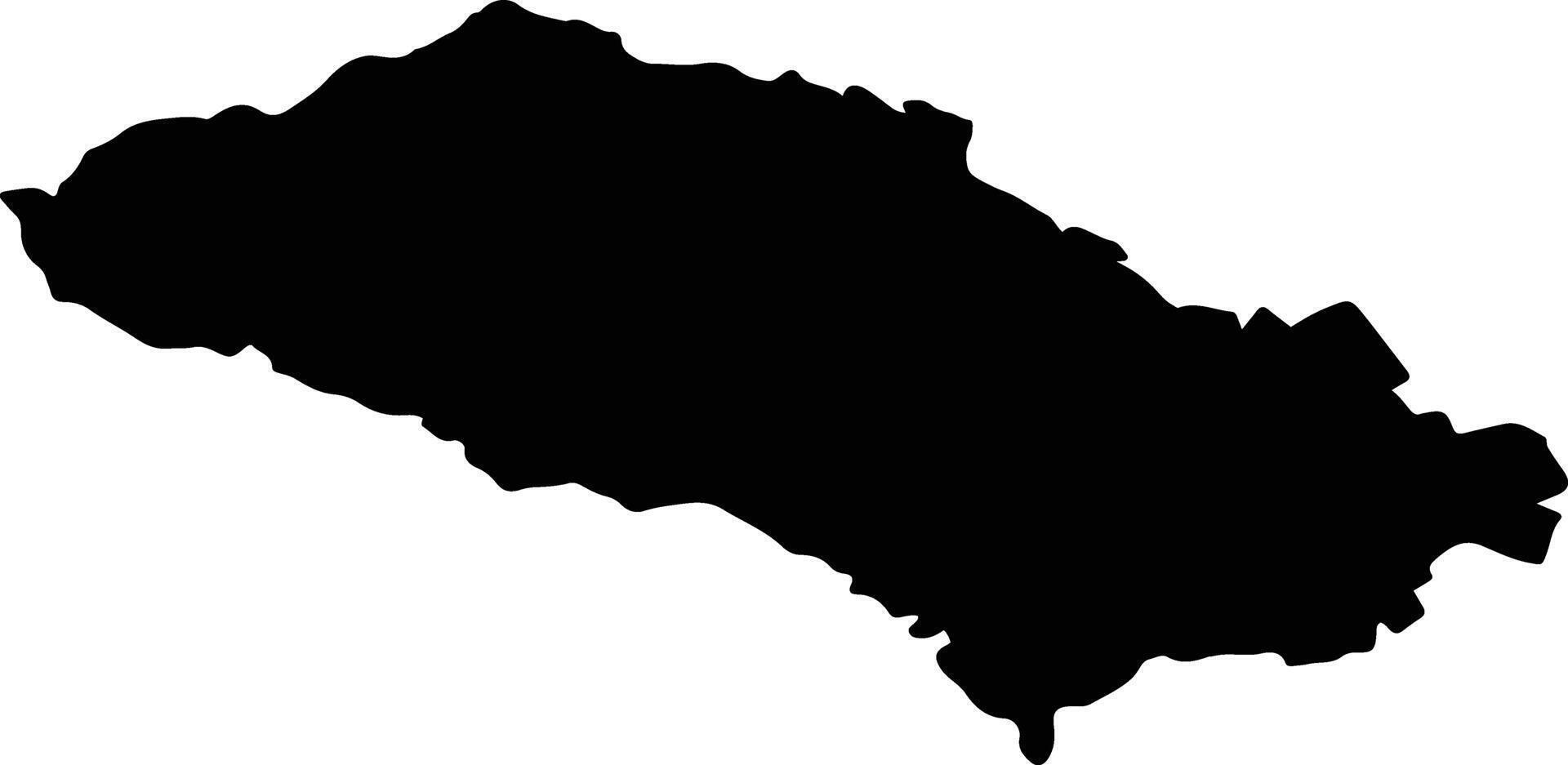 IGHIU Romania silhouette map vector