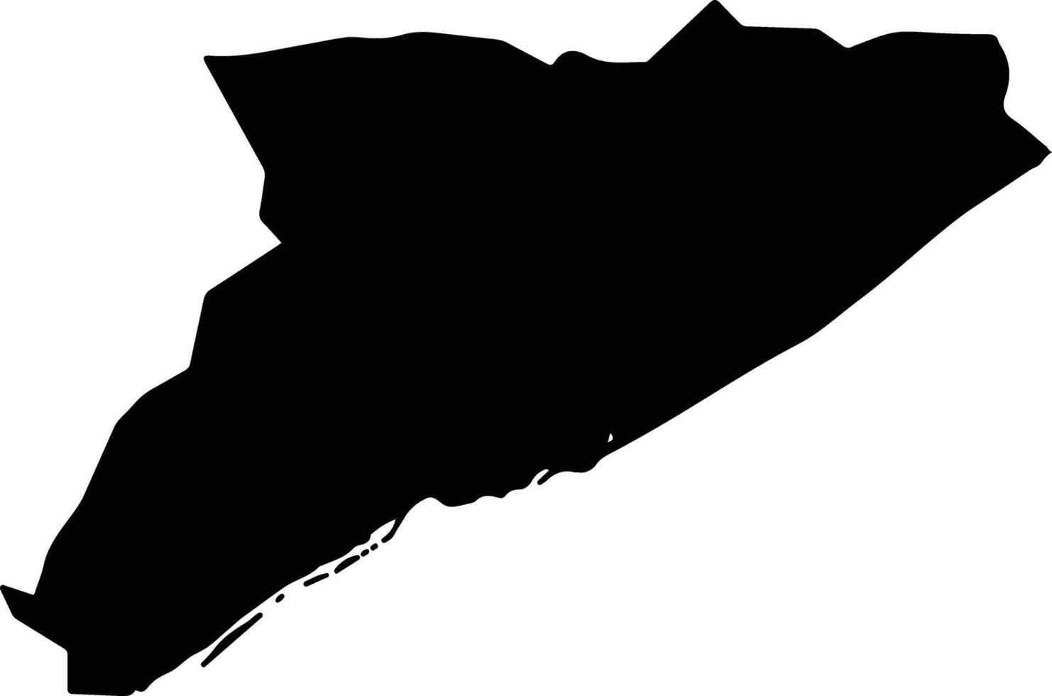 Iguape Brazil silhouette map vector