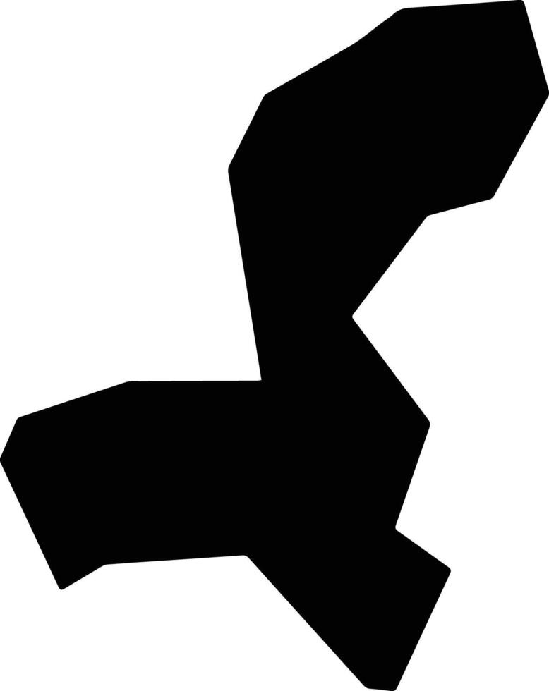 Iguegben Nigeria silhouette map vector