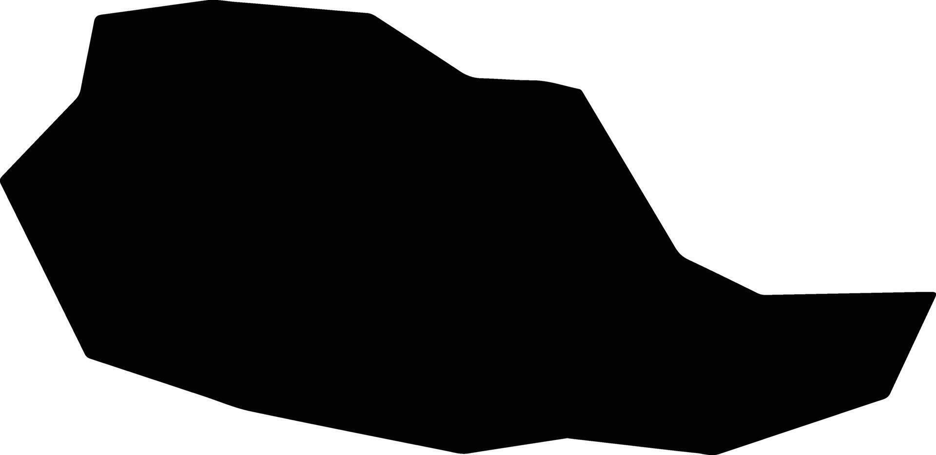 Ihtiman Bulgaria silhouette map vector