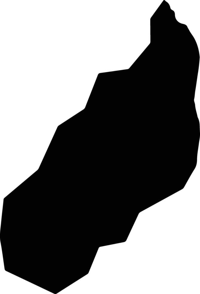II 2 Somerset And Berks Guyana silhouette map vector