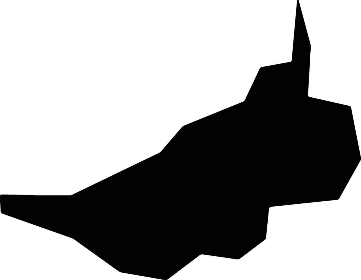 Iiduna Japan silhouette map vector