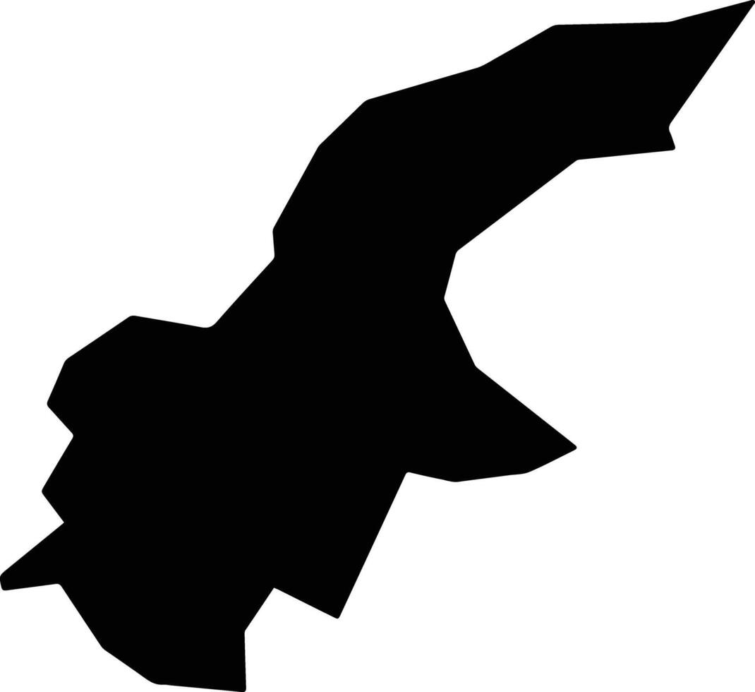 Iiyama Japan silhouette map vector