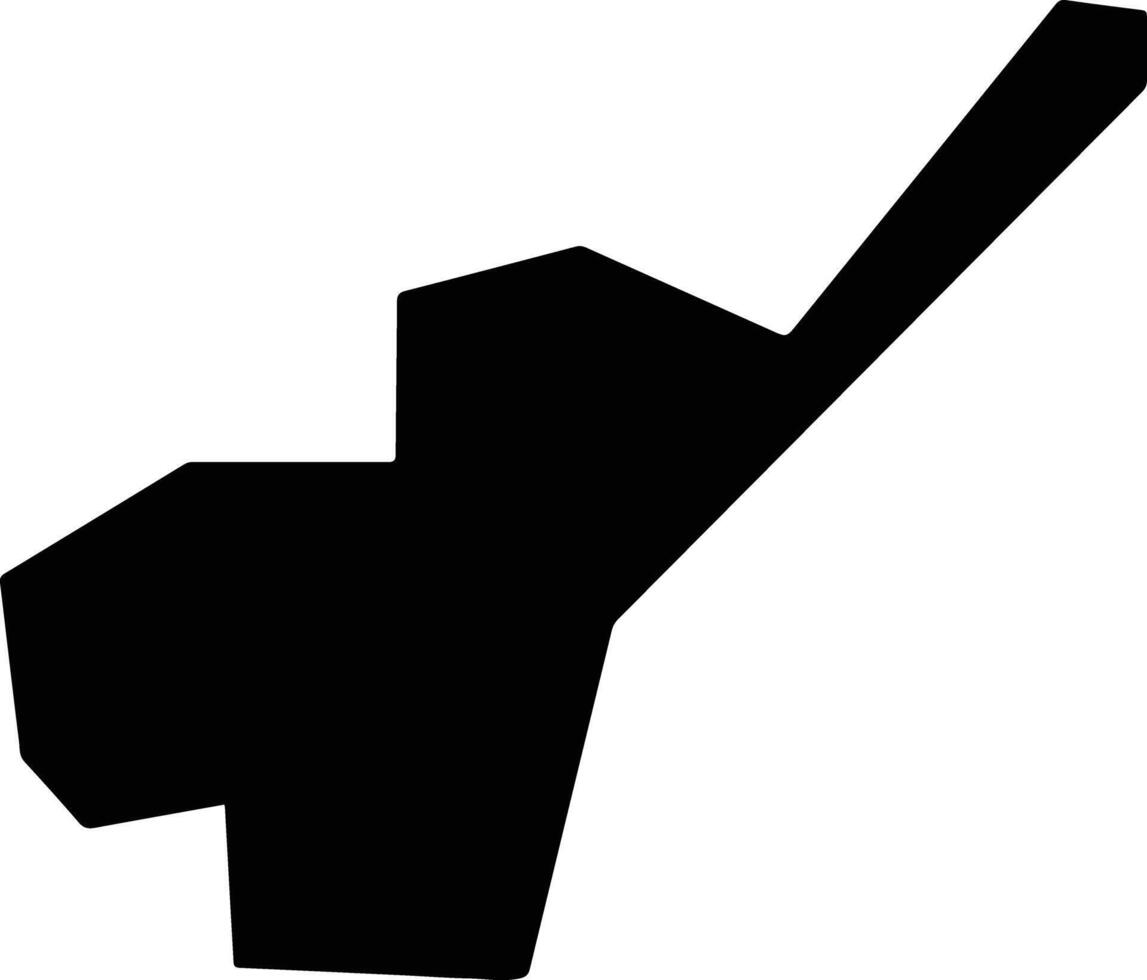 Ijuw Nauru silhouette map vector