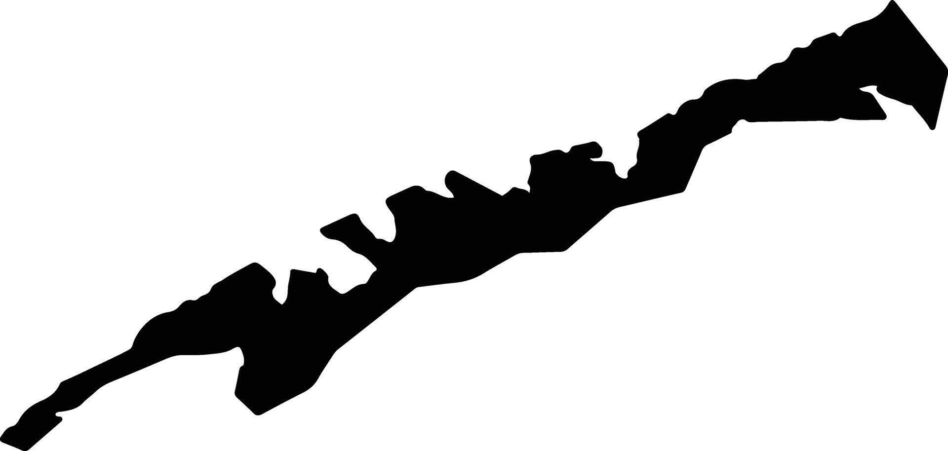 Ikata Japan silhouette map vector