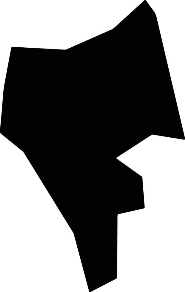 Ikelau Palau silhouette map vector